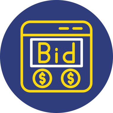 vektör teklifi düz simgesi