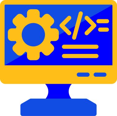 Bilgisayar. vektör simgesi basit resimleme