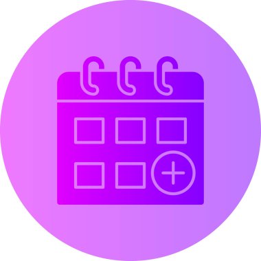 Takvim. Web simgesi basit illüstrasyon