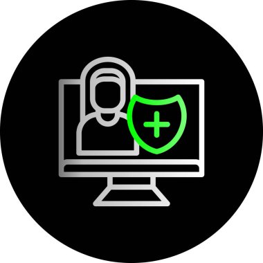 bilgisayar vektör simgesi simgesi simgesi