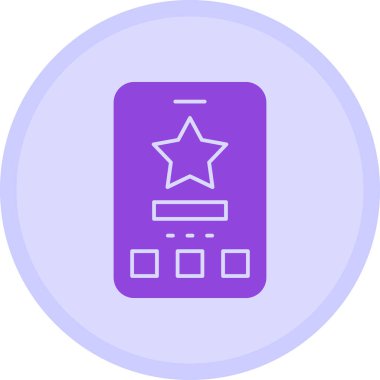 Yıldız. Web simgesi basit illüstrasyon