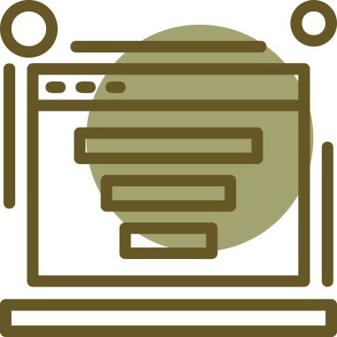 Tarayıcı internet simgesi düz biçimli