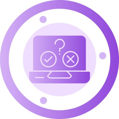 Bilgisayar. Web simgesi basit illüstrasyon