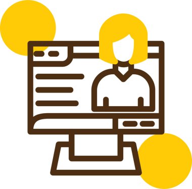 avatar kadın kullanıcı simgesi düz biçimli