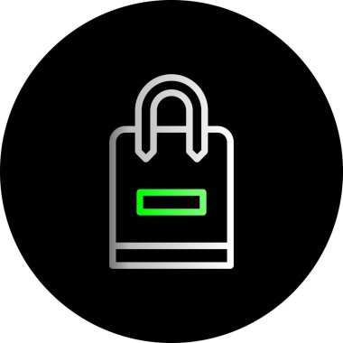 Soyut arkaplanda kilit simgesi izole edildi