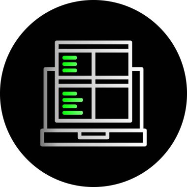 Web tarayıcı simgesi, vektör çizim