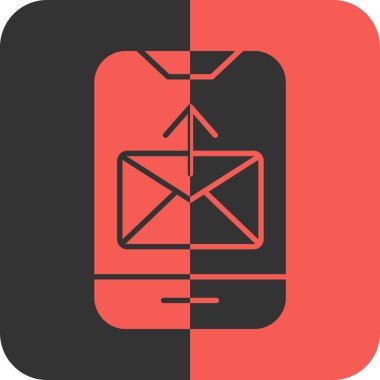 Web ve mobil için posta vektör simgesi