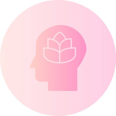 beyin ikonu vektör illüstrasyonu