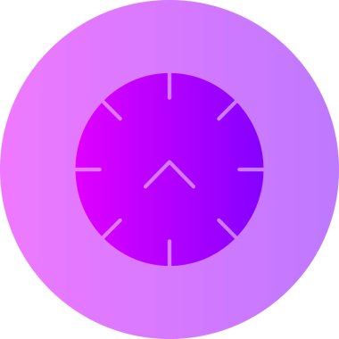 Bir saat simgesinin vektör illüstrasyonu