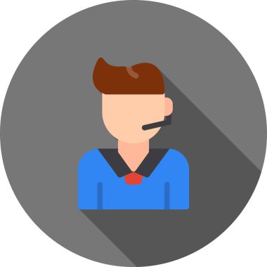 avatar erkek simgesi, düz stil