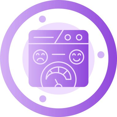 Çamaşır makinesi. Web simgesi basit illüstrasyon