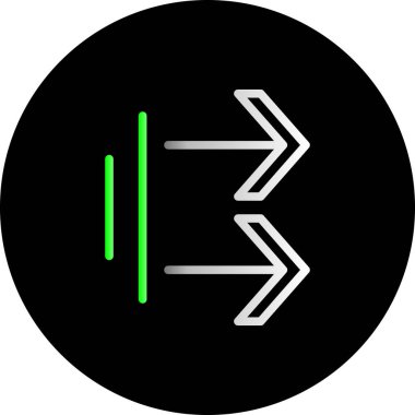 ok simgesinin vektör illüstrasyonu