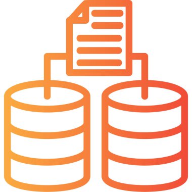 veri merkezi sunucu simgesi, vektör illüstrasyonu