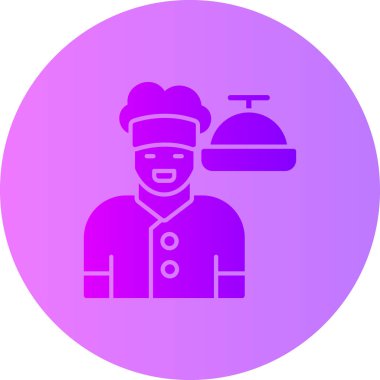 Yemek. Web simgesi basit illüstrasyon