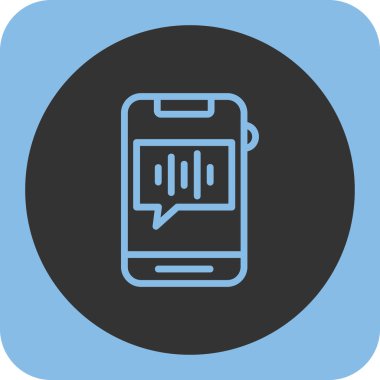 Akıllı telefon simgesinin vektör illüstrasyonu