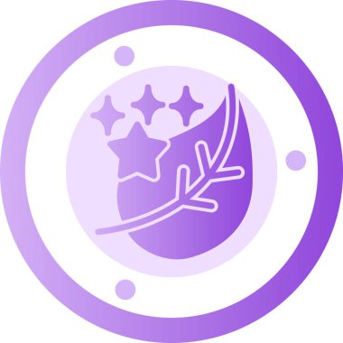 Bir yıldız çelenginin vektör çizimi