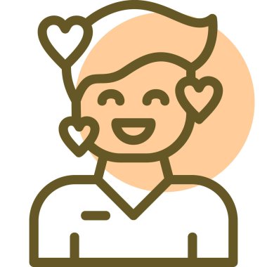 Kalp. Web simgesi basit illüstrasyon