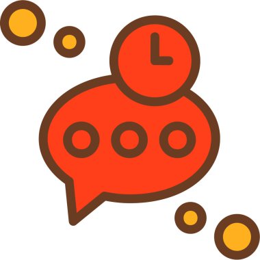 Konuş. Web simgesi basit illüstrasyon