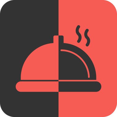 Yemek. Web simgesi basit illüstrasyon