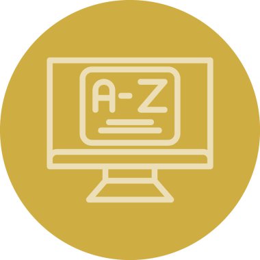 Modern simgenin vektör illüstrasyonu