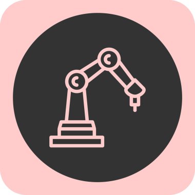 robot. Web simgesi basit illüstrasyon