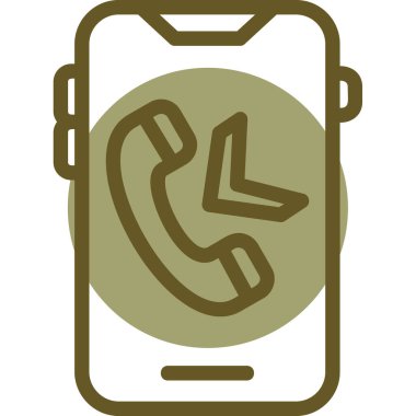 - Telefon. Web simgesi basit illüstrasyon