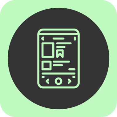 web simgesi, akıllı telefonun vektör illüstrasyonu