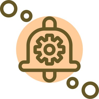 Modern dişli simgesinin vektör çizimi