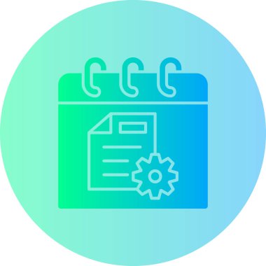 Belge. Web simgesi basit illüstrasyon