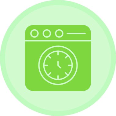 Çamaşır makinesinin vektör illüstrasyonu