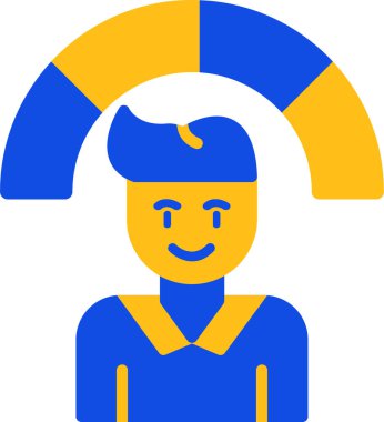 Bir adamın vektör illüstrasyonu