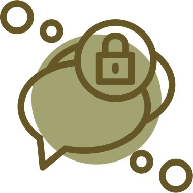 kabarcık iletişim simgesi doldurulmuş ana hat biçimi