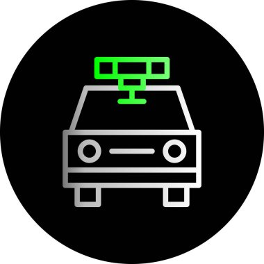 araba simgesi vektör illüstrasyonu