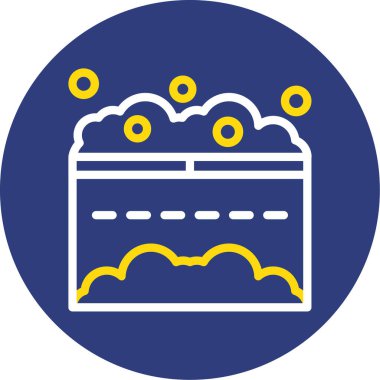 Kek. Web simgesi basit illüstrasyon