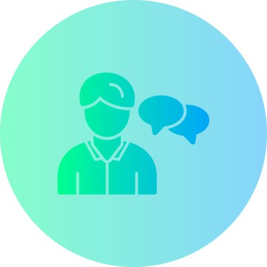 Maskeli bir erkek simgesinin vektör çizimi