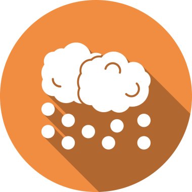 Bulut. Web simgesi basit illüstrasyon