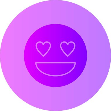 Gülümse. Web simgesi basit illüstrasyon