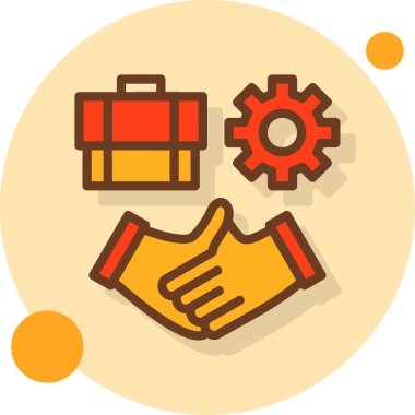 iş ve ofis simgesi vektör illüstrasyon grafik tasarımı