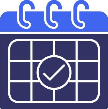 Takvim simgesi, vektör çizimi