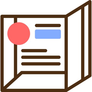 bir kitabın vektör tasarımı,