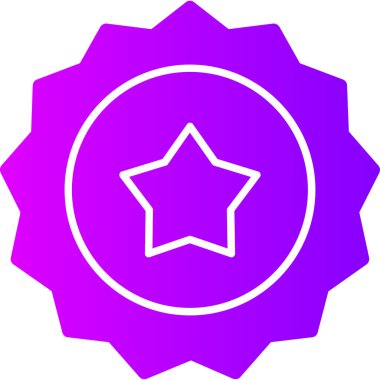 Yıldız simgesinin vektör illüstrasyonu