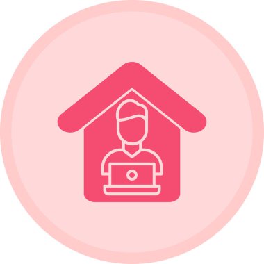 Ev modern simgesinin vektör illüstrasyonu