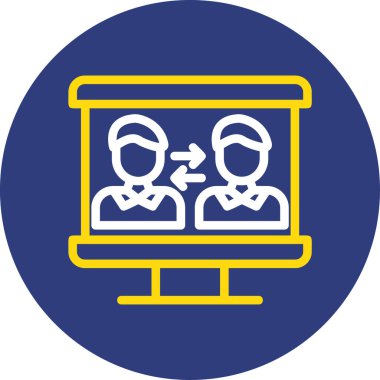 İş için Web simgesi. Vektör çizim