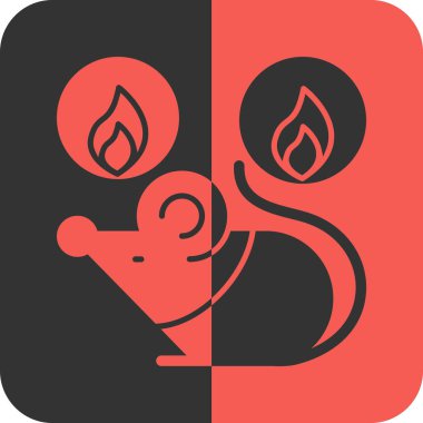 Ateş mumunun bir simgesinin vektör çizimi