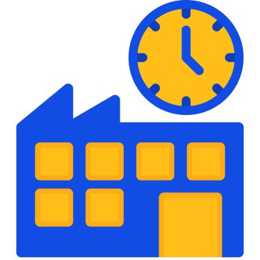 Saat. Web simgesi basit illüstrasyon