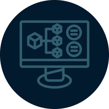 seo modern simgesinin vektör illüstrasyonu