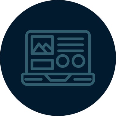 Seo simgesinin vektör illüstrasyonu