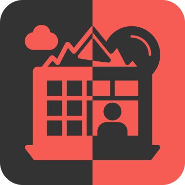 ev simgesi vektör illüstrasyonu