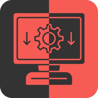 Bir tablet simgesinin vektör illüstrasyonu