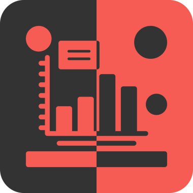 veri analiz çizelgesi simgesi düz biçimli